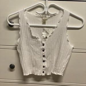 New Lettuce Trim Crop Tank Top